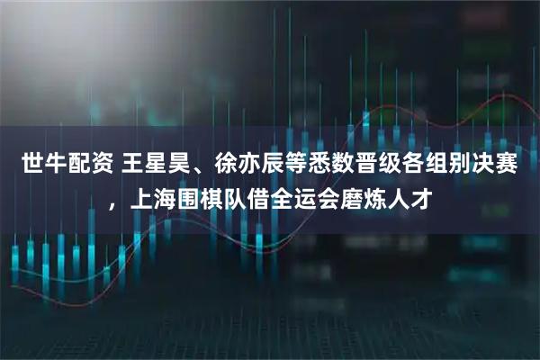 世牛配资 王星昊、徐亦辰等悉数晋级各组别决赛，上海围棋队借全运会磨炼人才