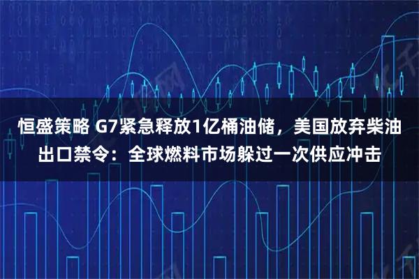 恒盛策略 G7紧急释放1亿桶油储，美国放弃柴油出口禁令：全球燃料市场躲过一次供应冲击